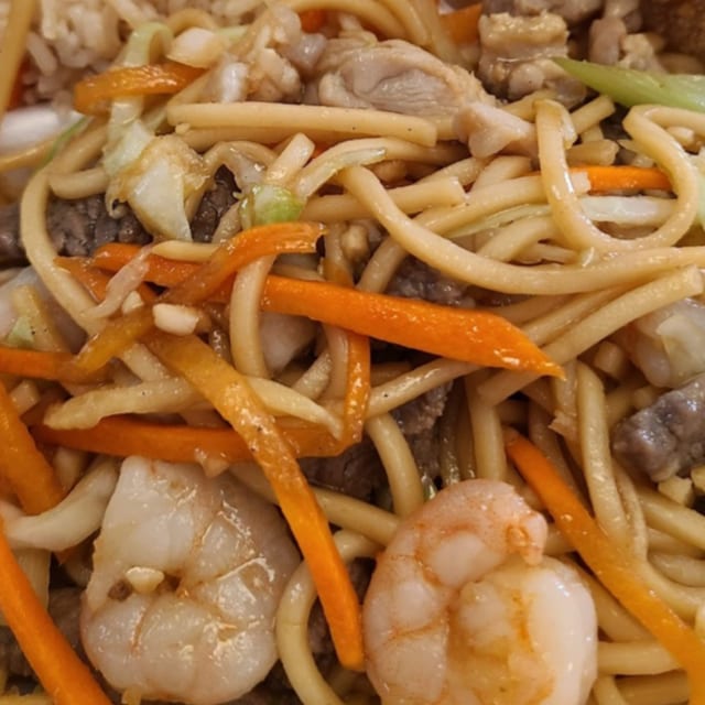 With Shrimp.