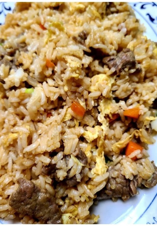 Beef fried rice special.